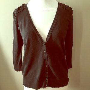 The Limited Black Button Up Cardigan